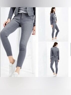 Ag Adriano Goldschmied Gray Ankle Crop Skinny Jeans size 28